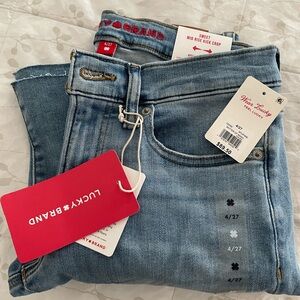 NWT Lucky Brand Women's Sweet Mid Rise Kick Crop, 27” waist